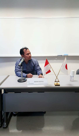  BUSINESS PRESENTATION BY THE COMMISSIONER OF PT ISRA PRESISI INDONESIA IN IDCM TRAINING ACTIVITIES IN AOTS JAPAN 2015